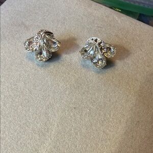 Eisenberg Crystal Teardrop Clip-On Earrings